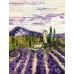 Lavender Morning in Provence – acrylic painting on canvas 30 × 40 cm – Marina Stognieva